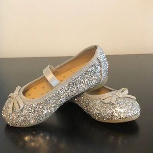 Cat & Jack silver dress shoes